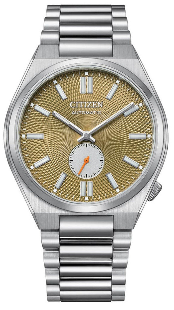 Buy Shop Citizen Tsuyosa Automatic Titanium Yellow Dial Silver Steel Strap Watch For Men - NK5010-51X USA Online