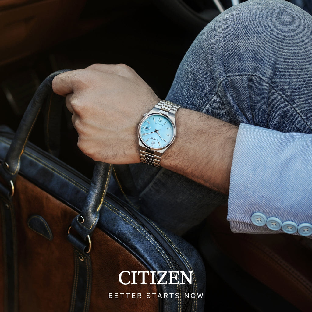 Buy Shop Citizen Tsuyosa Automatic Turquoise Dial Silver Steel Strap Watch For Men - NJ0151-88M USA Online