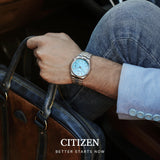 Buy Shop Citizen Tsuyosa Automatic Turquoise Dial Silver Steel Strap Watch For Men - NJ0151-88M USA Online