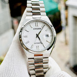 Buy Shop Citizen Tsuyosa Automatic White Dial Silver Steel Strap Watch For Men - NJ0150-81A USA Online