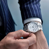 Buy Shop Citizen Tsuyosa Automatic White Dial Silver Steel Strap Watch For Men - NJ0150-81A USA Online