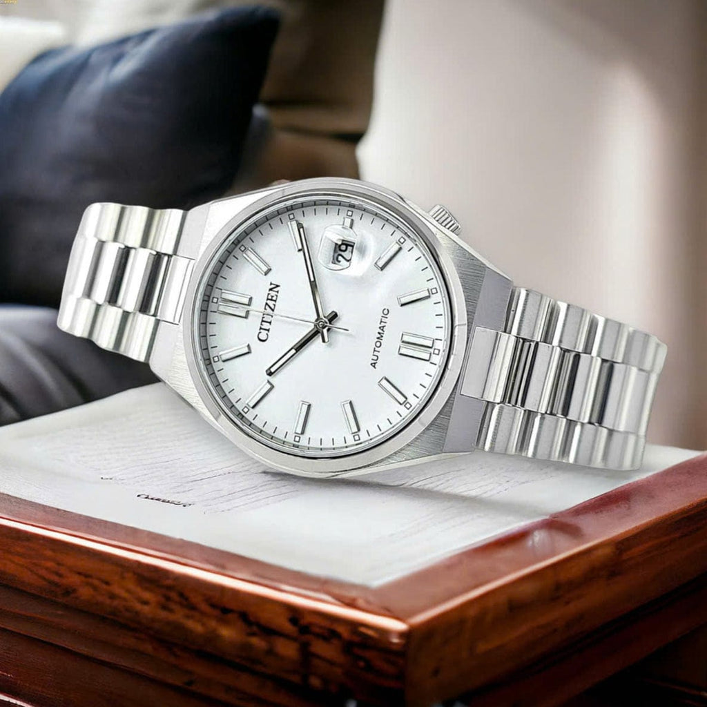 Buy Shop Citizen Tsuyosa Automatic White Dial Silver Steel Strap Watch For Men - NJ0150-81A USA Online