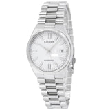 Buy Shop Citizen Tsuyosa Automatic White Dial Silver Steel Strap Watch For Men - NJ0150-81A USA Online