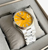 Buy Shop Citizen Tsuyosa Automatic Yellow Dial Silver Steel Strap Watch for Men - NJ0150-81Z USA Online