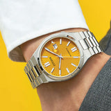 Buy Shop Citizen Tsuyosa Automatic Yellow Dial Silver Steel Strap Watch for Men - NJ0150-81Z USA Online