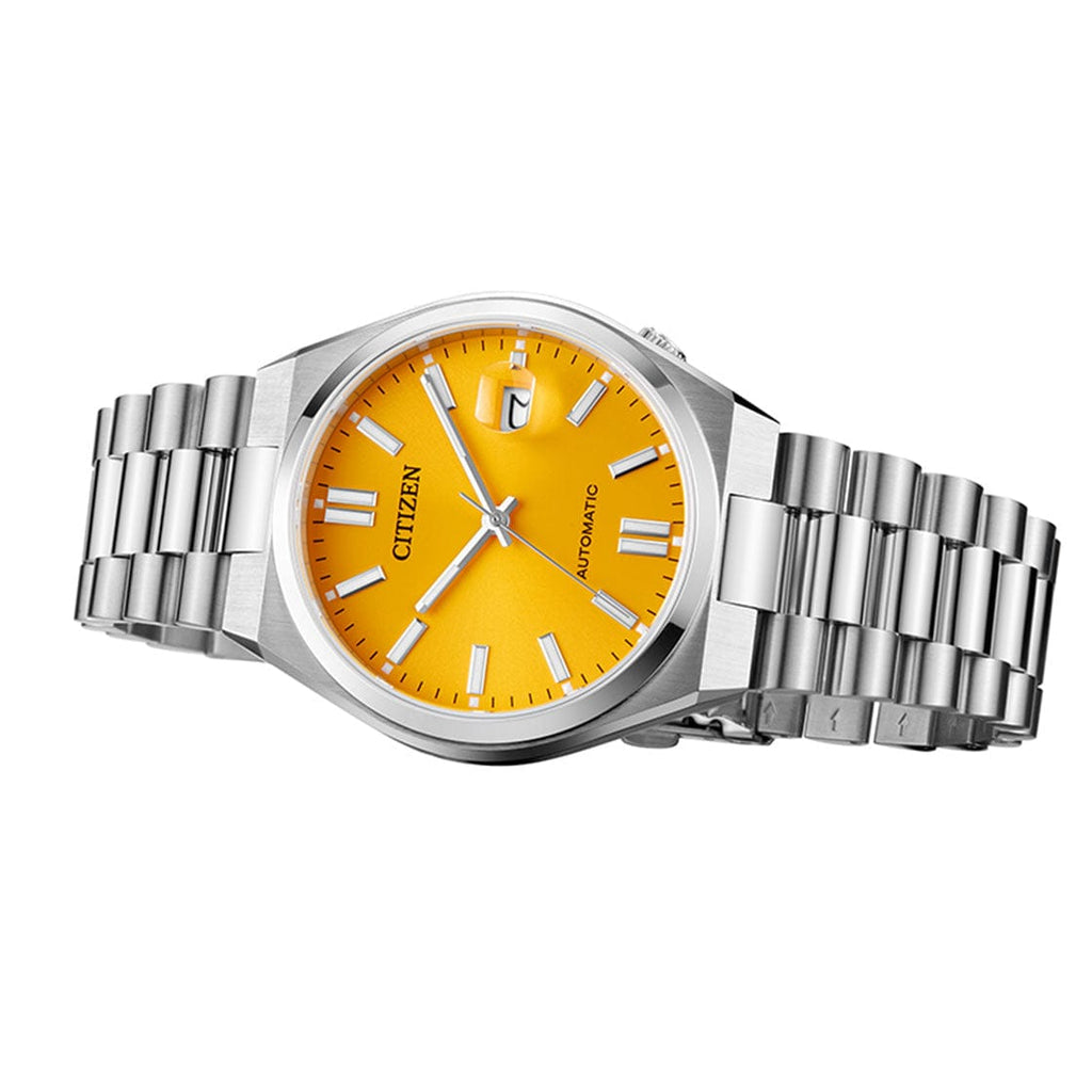 Buy Shop Citizen Tsuyosa Automatic Yellow Dial Silver Steel Strap Watch for Men - NJ0150-81Z USA Online