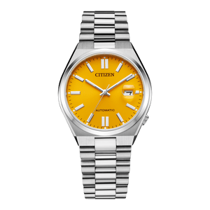 Buy Shop Citizen Tsuyosa Automatic Yellow Dial Silver Steel Strap Watch for Men - NJ0150-81Z USA Online