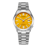 Buy Shop Citizen Tsuyosa Automatic Yellow Dial Silver Steel Strap Watch for Men - NJ0150-81Z USA Online