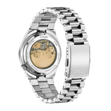 Citizen Tsuyosa Automatic Yellow Dial Silver Steel Strap Watch for Men - NJ0150-81Z