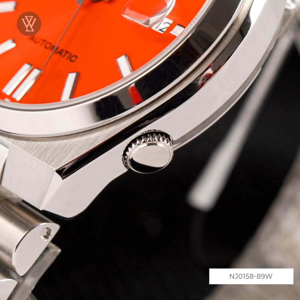 Buy Shop Citizen x Pantone Automatic Blazing Red Dial Silver Steel Strap Watch For Men - NJ0158-89W USA Online