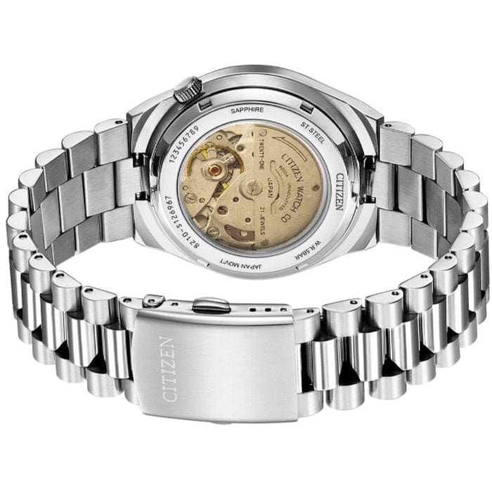 Buy Shop Citizen x Pantone Automatic Blazing Red Dial Silver Steel Strap Watch For Men - NJ0158-89W USA Online