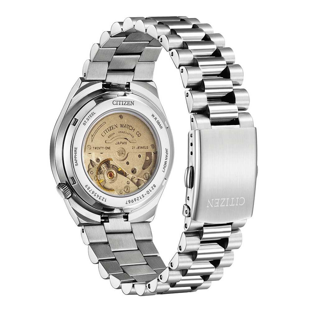 Buy Shop Citizen x Pantone Automatic Blazing Red Dial Silver Steel Strap Watch For Men - NJ0158-89W USA Online