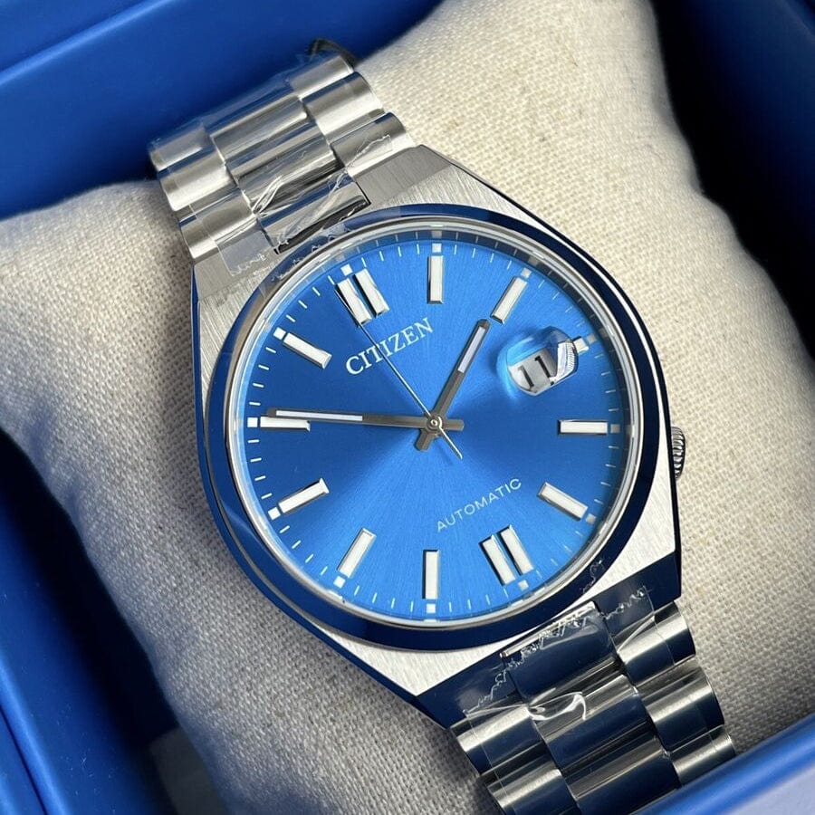 Buy Shop Citizen x Pantone Automatic Blue Dial Silver Steel Strap Watch For Men - NJ0158-89L USA Online