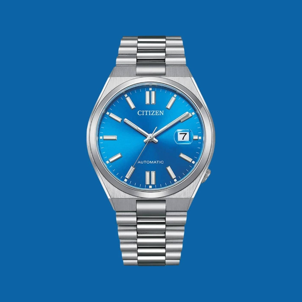 Buy Shop Citizen x Pantone Automatic Blue Dial Silver Steel Strap Watch For Men - NJ0158-89L USA Online