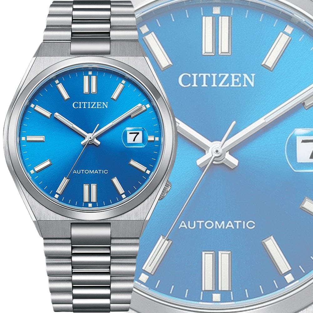 Buy Shop Citizen x Pantone Automatic Blue Dial Silver Steel Strap Watch For Men - NJ0158-89L USA Online