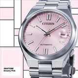 Buy Shop Citizen x Pantone Automatic Dreamy Pink Dial Silver Steel Strap Watch For Men - NJ0158-89X USA Online