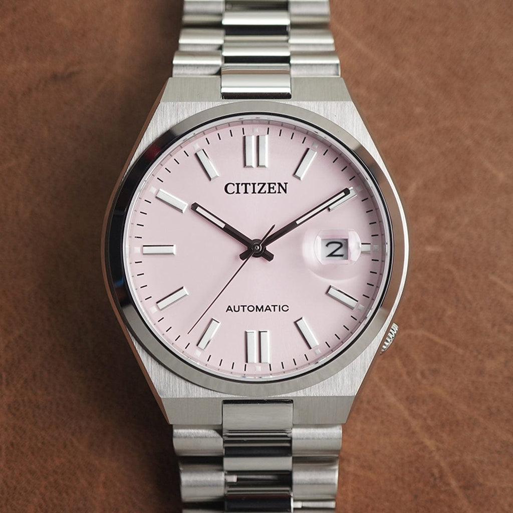 Buy Shop Citizen x Pantone Automatic Dreamy Pink Dial Silver Steel Strap Watch For Men - NJ0158-89X USA Online