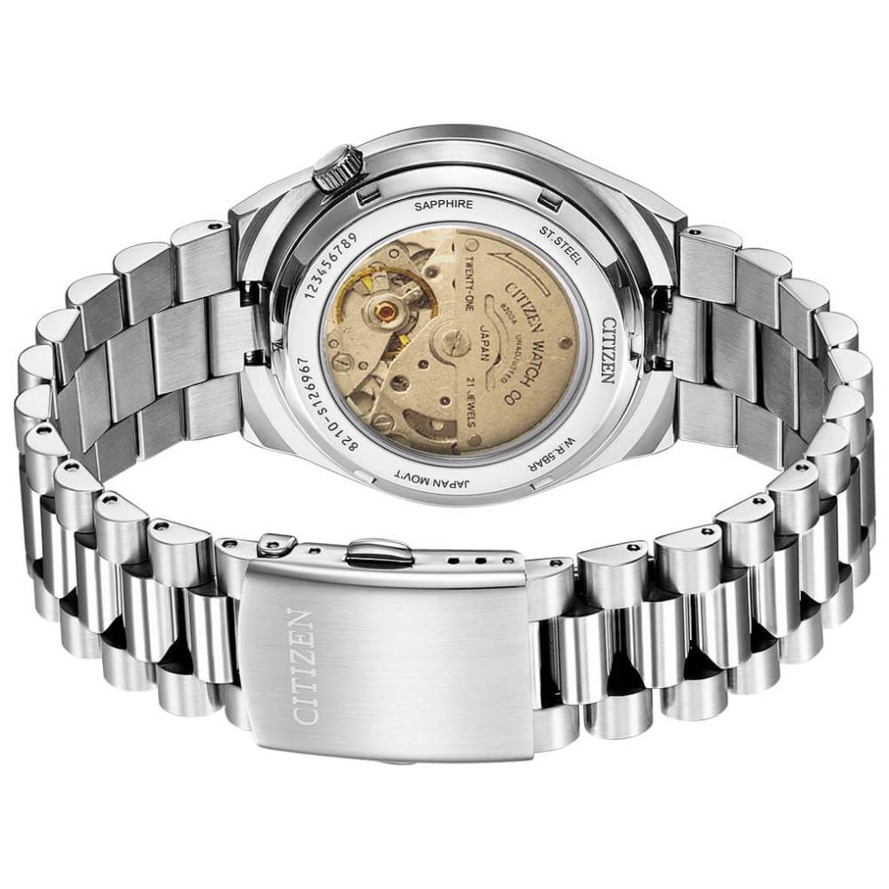 Buy Shop Citizen x Pantone Automatic Dreamy Pink Dial Silver Steel Strap Watch For Men - NJ0158-89X USA Online