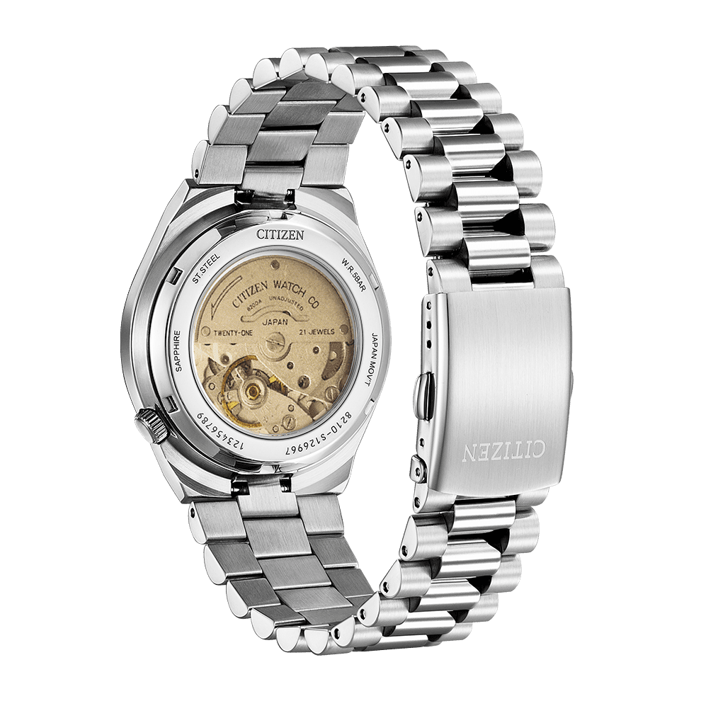 Buy Shop Citizen x Pantone Automatic Dreamy Pink Dial Silver Steel Strap Watch For Men - NJ0158-89X USA Online