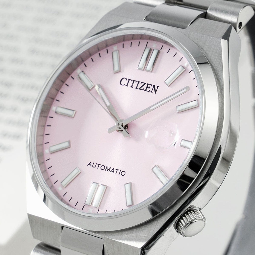 Buy Shop Citizen x Pantone Automatic Dreamy Pink Dial Silver Steel Strap Watch For Men - NJ0158-89X USA Online