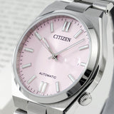 Buy Shop Citizen x Pantone Automatic Dreamy Pink Dial Silver Steel Strap Watch For Men - NJ0158-89X USA Online
