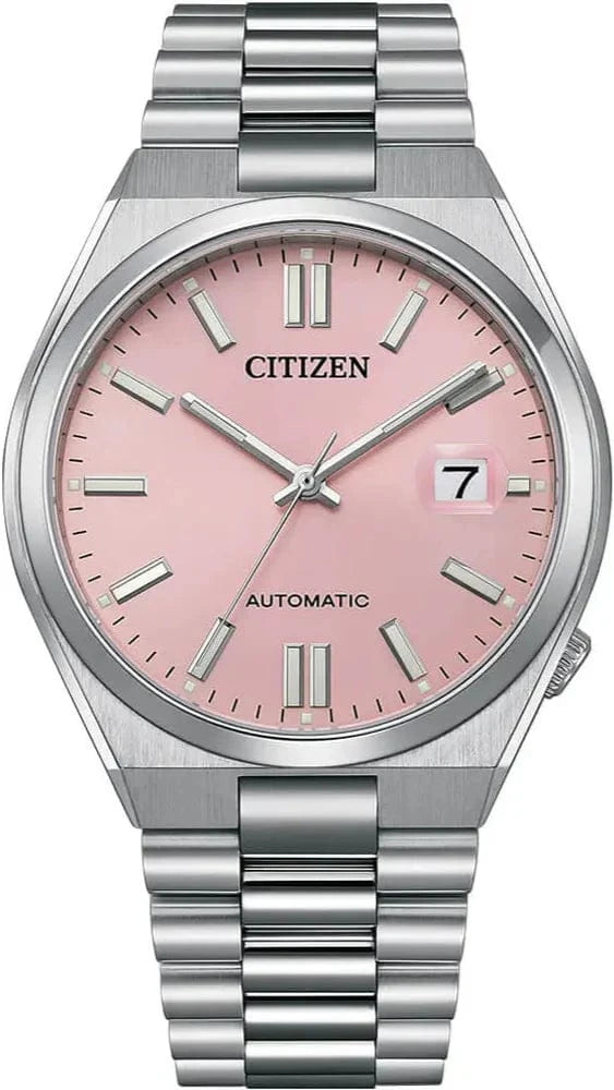 Buy Shop Citizen x Pantone Automatic Dreamy Pink Dial Silver Steel Strap Watch For Men - NJ0158-89X USA Online