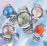 Citizen x Pantone Automatic Dreamy Pink Dial Silver Steel Strap Watch For Men - NJ0158-89X