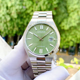 Buy Shop Citizen x Pantone Automatic Peaceful Green Dial Silver Steel Strap Watch For Men - NJ0158-89Z USA Online