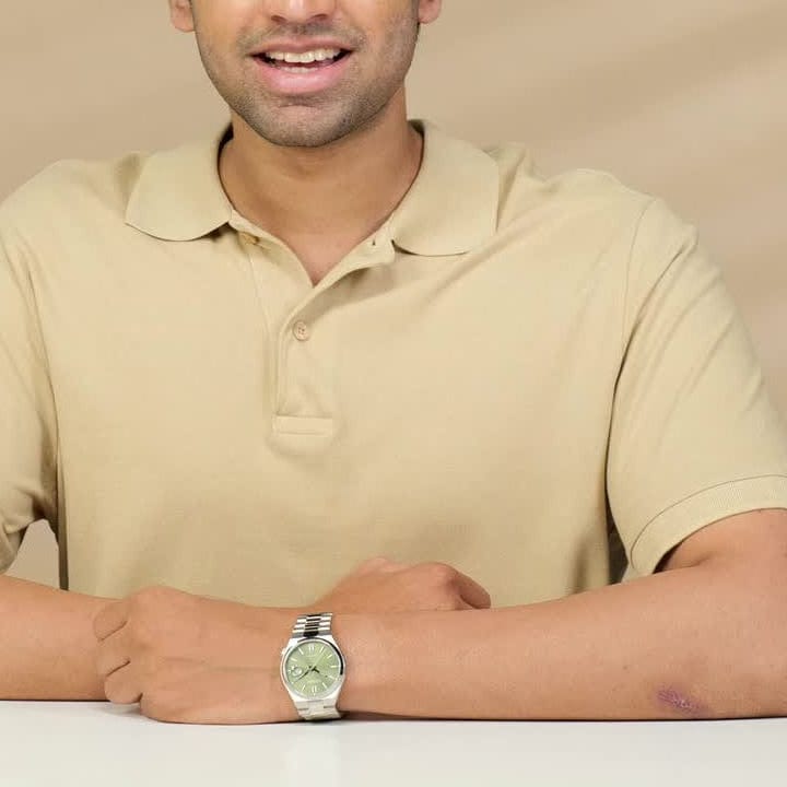 Buy Shop Citizen x Pantone Automatic Peaceful Green Dial Silver Steel Strap Watch For Men - NJ0158-89Z USA Online