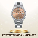 Buy Shop Citizen x Pantone Automatic Warm Sand Dial Silver Steel Strap Watch For Men - NJ0158-89Y USA Online