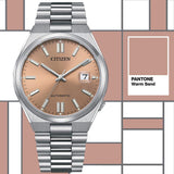 Buy Shop Citizen x Pantone Automatic Warm Sand Dial Silver Steel Strap Watch For Men - NJ0158-89Y USA Online