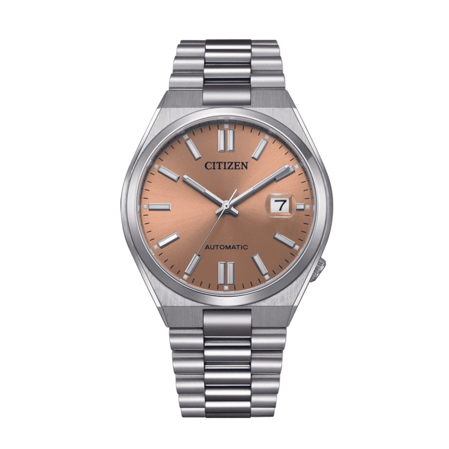 Buy Shop Citizen x Pantone Automatic Warm Sand Dial Silver Steel Strap Watch For Men - NJ0158-89Y USA Online