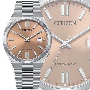 Buy Shop Citizen x Pantone Automatic Warm Sand Dial Silver Steel Strap Watch For Men - NJ0158-89Y USA Online