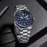 Buy Shop Citizen Promaster Nighthawk Eco Drive Navy Blue Dial Silver Steel Strap Watch For Men - BJ7006-56L USA Online