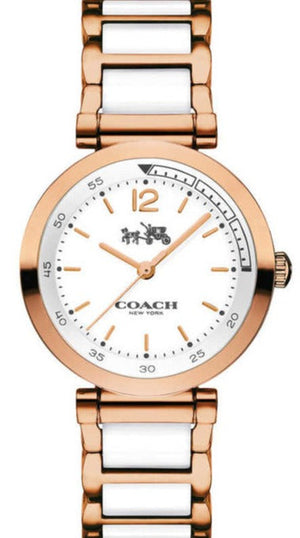 Buy Shop Coach Sport White Dial Two Tone Steel Strap Watch for Women - 14502463 USA Online