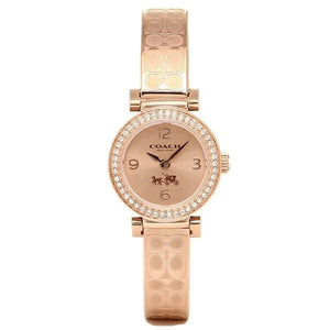 Buy Shop Coach Madison Crystals Rose Gold Dial Rose Gold Steel Strap Watch For Women - 14502203 USA Online