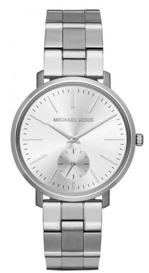 Buy Shop Michael Kors Jaryn Quartz Silver Dial Silver Steel Strap Watch For Women - MK3499 USA Online