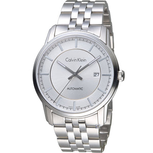 Buy Shop Calvin Klein Infinity Automatic Silver Dial Silver Steel Strap Watch for Men - K5S34146 USA Online