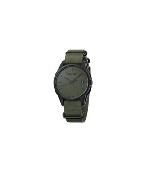 Buy Shop Calvin Klein Tone Green Dial Green NATO Strap Watch for Men - K7K514WL USA Online