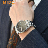 Buy Shop Mido Multifort Automatic Gray Dial Silver Steel Strap Watch For Men - M005.430.11.061.80 USA Online