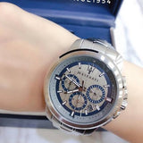Buy Shop Maserati Successo Chronograph Silver Dial Silver Steel Strap Watch For Men - R8873621006 USA Online