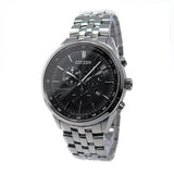 Buy Shop Citizen Eco Drive Chronograph Black Dial Silver Steel Strap Watch For Men - AT2140-55E USA Online