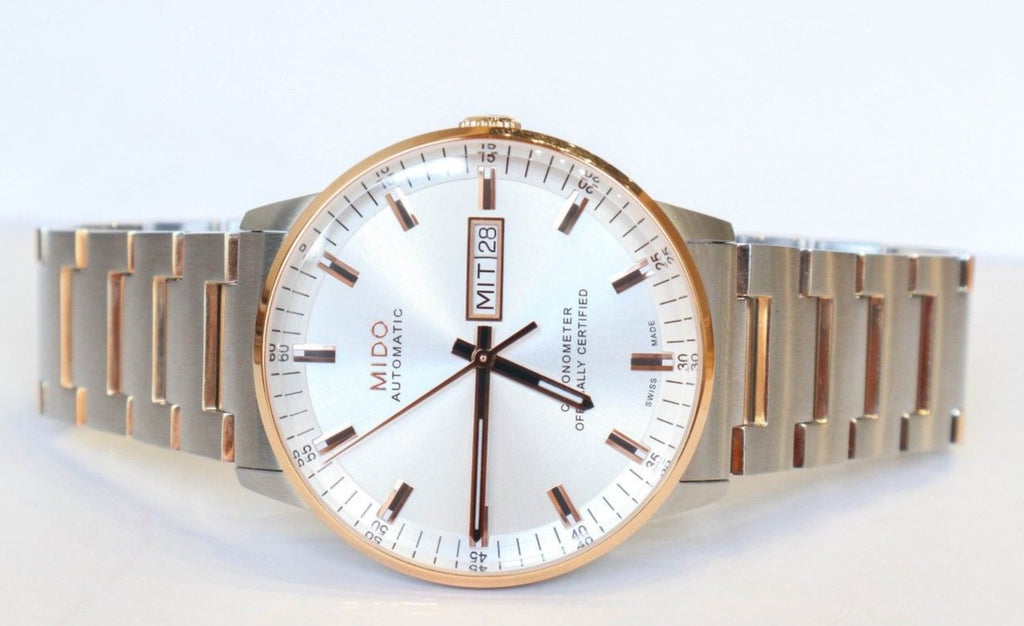 Buy Shop Mido Commander II Automatic Chronometer Silver Dial Two Tone Steel Strap Watch For Men - M021.431.22.071.00 USA Online