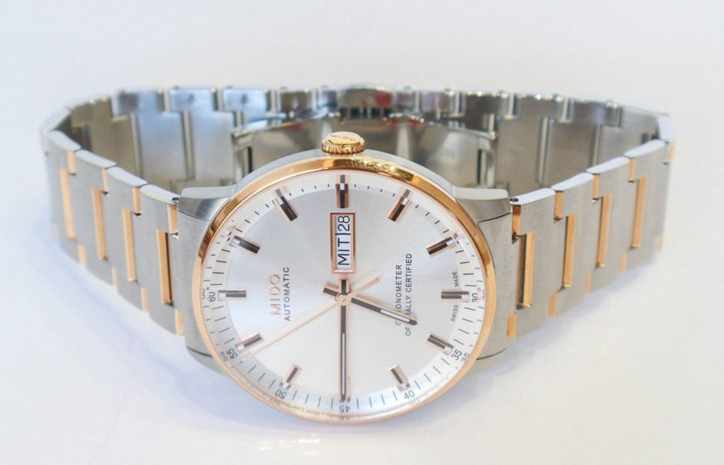 Buy Shop Mido Commander II Automatic Chronometer Silver Dial Two Tone Steel Strap Watch For Men - M021.431.22.071.00 USA Online