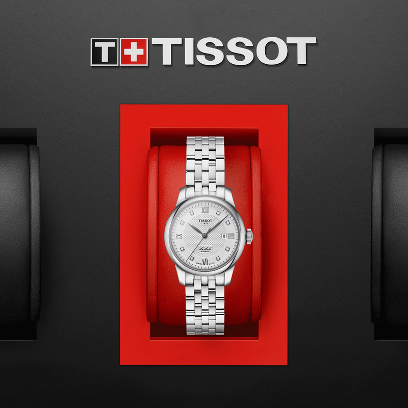 Buy Shop Tissot Le Locle Lady Automatic Diamonds Silver Dial Silver Steel Strap Watch For Women - T006.207.11.036.00 USA Online