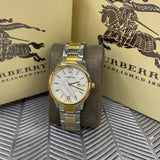 Buy Shop Burberry Heritage Silver Dial Two Tone Steel Strap Watch for Women - BU1857 USA Online