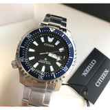 Buy Shop Citizen Promaster Fugu Limited Edition Diver's 200m Automatic Black Dial Silver Steel Strap Watch For Men - NY0098-84E USA Online