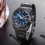 Buy Shop Citizen Eco Drive Blue Dial Black Steel Strap Watch For Men - AW0024-58LB USA Online
