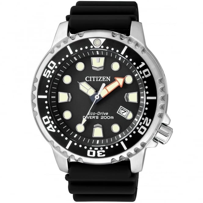 Buy Shop Citizen Eco Drive Pro Master Diver Black Dial Black Steel Strap Watch For Men - BN0150-28E USA Online