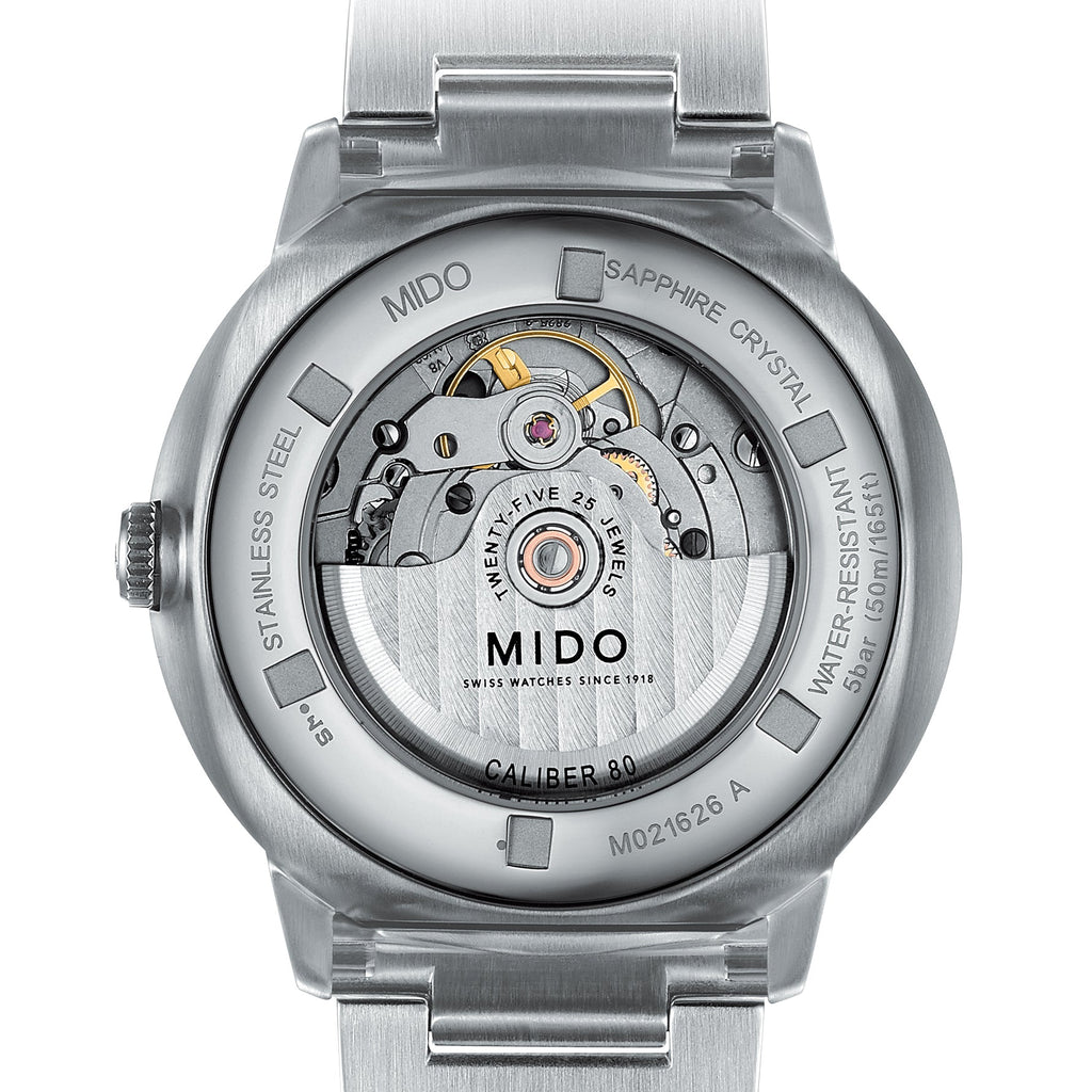 Buy Shop Mido Commander II Automatic Black Dial Silver Steel Strap Watch For Men - M021.431.11.051.00 USA Online